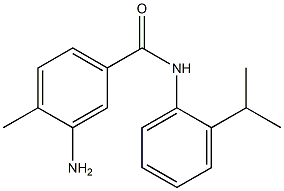 3-amino-4-methyl-N-[2-(propan-2-yl)phenyl]benzamide Structure