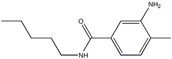 3-amino-4-methyl-N-pentylbenzamide 구조식 이미지