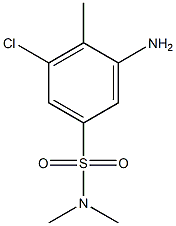 3-amino-5-chloro-N,N,4-trimethylbenzene-1-sulfonamide Structure