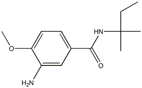 3-amino-N-(1,1-dimethylpropyl)-4-methoxybenzamide 구조식 이미지