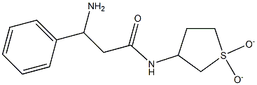 3-amino-N-(1,1-dioxidotetrahydrothien-3-yl)-3-phenylpropanamide 구조식 이미지