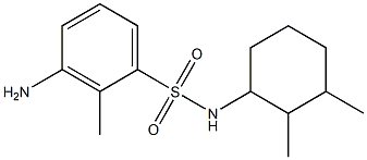 3-amino-N-(2,3-dimethylcyclohexyl)-2-methylbenzene-1-sulfonamide Structure