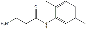 3-amino-N-(2,5-dimethylphenyl)propanamide Structure