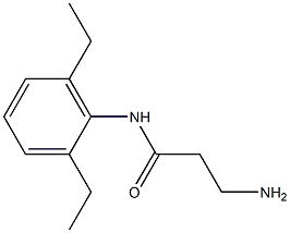 3-amino-N-(2,6-diethylphenyl)propanamide 구조식 이미지