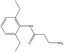 3-amino-N-(2,6-diethylphenyl)propanamide Structure