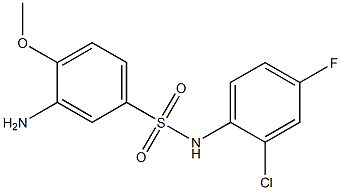 3-amino-N-(2-chloro-4-fluorophenyl)-4-methoxybenzene-1-sulfonamide Structure