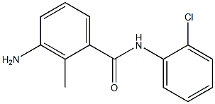 3-amino-N-(2-chlorophenyl)-2-methylbenzamide 구조식 이미지