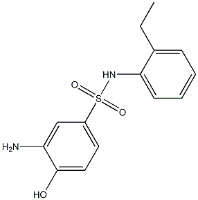 3-amino-N-(2-ethylphenyl)-4-hydroxybenzene-1-sulfonamide Structure