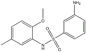 3-amino-N-(2-methoxy-5-methylphenyl)benzene-1-sulfonamide 구조식 이미지