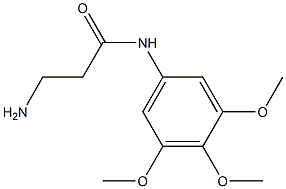 3-amino-N-(3,4,5-trimethoxyphenyl)propanamide Structure