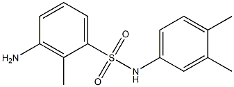 3-amino-N-(3,4-dimethylphenyl)-2-methylbenzene-1-sulfonamide 구조식 이미지