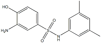 3-amino-N-(3,5-dimethylphenyl)-4-hydroxybenzene-1-sulfonamide 구조식 이미지