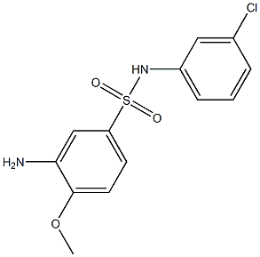 3-amino-N-(3-chlorophenyl)-4-methoxybenzene-1-sulfonamide Structure
