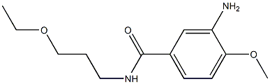 3-amino-N-(3-ethoxypropyl)-4-methoxybenzamide 구조식 이미지