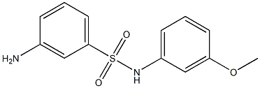 3-amino-N-(3-methoxyphenyl)benzenesulfonamide Structure