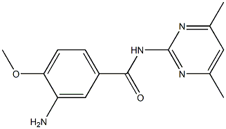 3-amino-N-(4,6-dimethylpyrimidin-2-yl)-4-methoxybenzamide 구조식 이미지