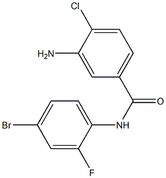 3-amino-N-(4-bromo-2-fluorophenyl)-4-chlorobenzamide Structure