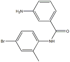 3-amino-N-(4-bromo-2-methylphenyl)benzamide 구조식 이미지