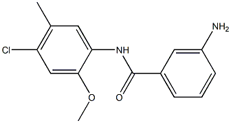 3-amino-N-(4-chloro-2-methoxy-5-methylphenyl)benzamide 구조식 이미지