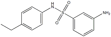 3-amino-N-(4-ethylphenyl)benzenesulfonamide Structure