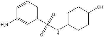 3-amino-N-(4-hydroxycyclohexyl)benzenesulfonamide Structure