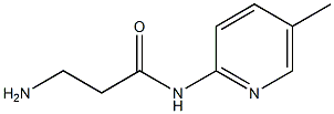 3-amino-N-(5-methylpyridin-2-yl)propanamide Structure