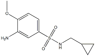 3-amino-N-(cyclopropylmethyl)-4-methoxybenzene-1-sulfonamide Structure