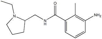 3-amino-N-[(1-ethylpyrrolidin-2-yl)methyl]-2-methylbenzamide 구조식 이미지
