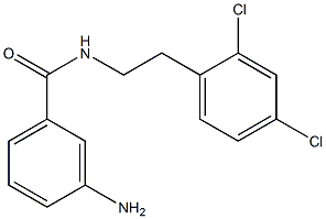 3-amino-N-[2-(2,4-dichlorophenyl)ethyl]benzamide 구조식 이미지