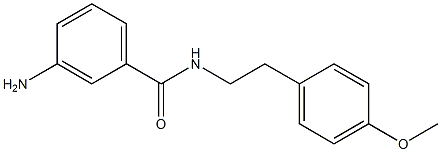 3-amino-N-[2-(4-methoxyphenyl)ethyl]benzamide 구조식 이미지