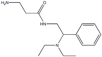 3-amino-N-[2-(diethylamino)-2-phenylethyl]propanamide 구조식 이미지