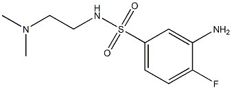 3-amino-N-[2-(dimethylamino)ethyl]-4-fluorobenzene-1-sulfonamide 구조식 이미지