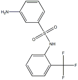 3-amino-N-[2-(trifluoromethyl)phenyl]benzene-1-sulfonamide 구조식 이미지