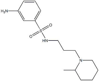 3-amino-N-[3-(2-methylpiperidin-1-yl)propyl]benzene-1-sulfonamide Structure
