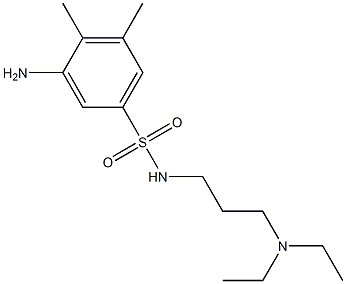 3-amino-N-[3-(diethylamino)propyl]-4,5-dimethylbenzene-1-sulfonamide Structure