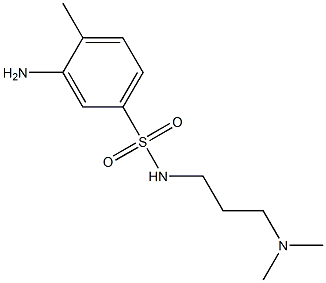 3-amino-N-[3-(dimethylamino)propyl]-4-methylbenzene-1-sulfonamide 구조식 이미지
