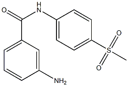 3-amino-N-[4-(methylsulfonyl)phenyl]benzamide 구조식 이미지