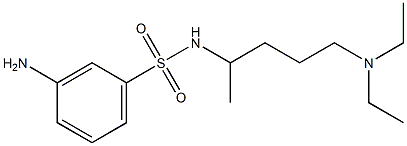 3-amino-N-[5-(diethylamino)pentan-2-yl]benzene-1-sulfonamide Structure