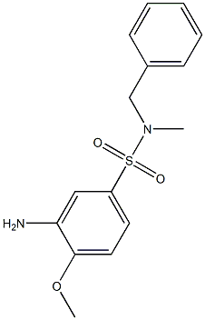 3-amino-N-benzyl-4-methoxy-N-methylbenzene-1-sulfonamide Structure