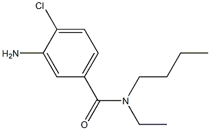 3-amino-N-butyl-4-chloro-N-ethylbenzamide Structure