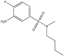 3-amino-N-butyl-4-fluoro-N-methylbenzene-1-sulfonamide Structure