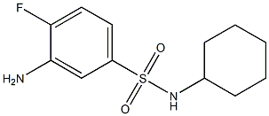 3-amino-N-cyclohexyl-4-fluorobenzene-1-sulfonamide Structure
