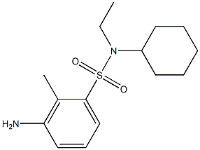 3-amino-N-cyclohexyl-N-ethyl-2-methylbenzene-1-sulfonamide 구조식 이미지