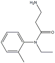 3-amino-N-ethyl-N-(2-methylphenyl)propanamide 구조식 이미지