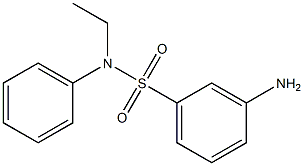 3-amino-N-ethyl-N-phenylbenzenesulfonamide 구조식 이미지