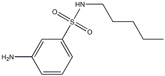 3-amino-N-pentylbenzene-1-sulfonamide Structure