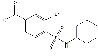 3-bromo-4-[(2-methylcyclohexyl)sulfamoyl]benzoic acid 구조식 이미지