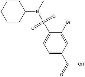 3-bromo-4-[cyclohexyl(methyl)sulfamoyl]benzoic acid Structure