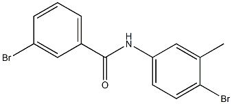 3-bromo-N-(4-bromo-3-methylphenyl)benzamide Structure
