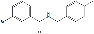 3-bromo-N-(4-methylbenzyl)benzamide Structure